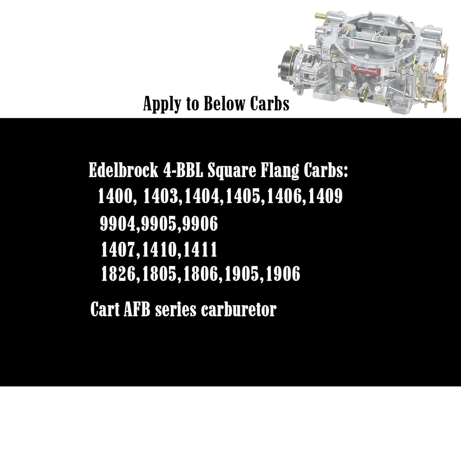 Edelbrock 1406 Carburetor Rebuild Kit Compatible with 1477 Genuine Edelbrock