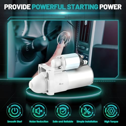 6757 Starter Motor Fit for Chevy-Silverado 1500 2500HD, Tahoe, for GMC-Sierra