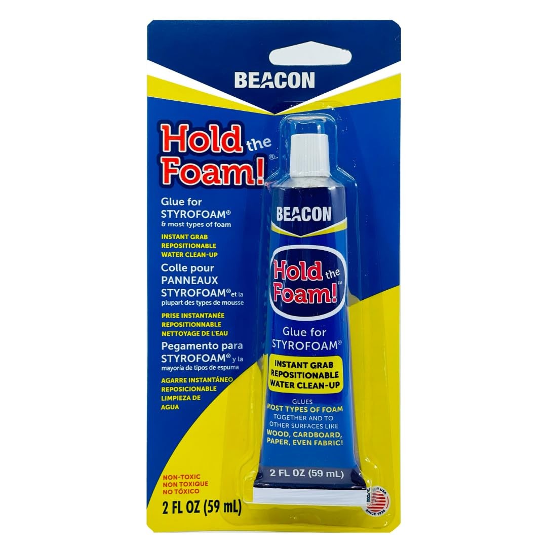 Beacon Hold The Foam Glue 2oz 2 oz, Clear