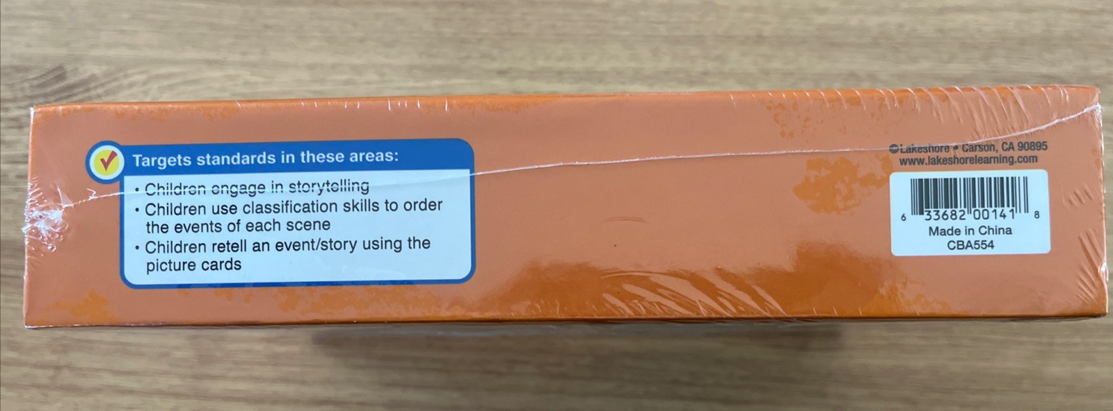 LAKESHORE 6-Scene Sequencing Cards Kids Learning Game Cards, 8 Scenes 48 Cards