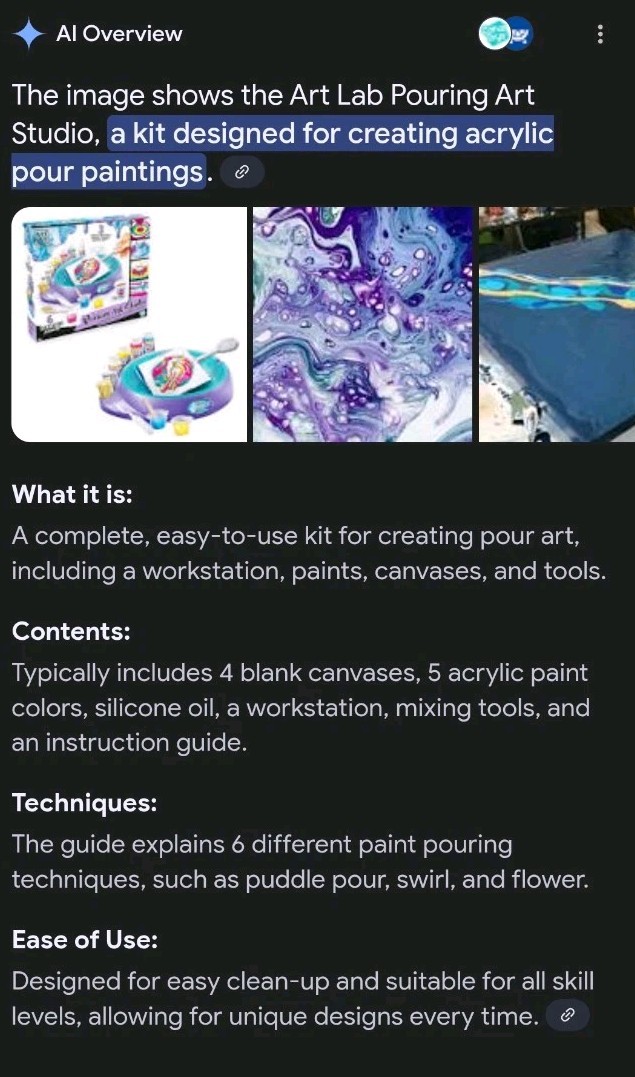 Art Lab Pouring Art Studio 3 Unique Paintings Creative Fun Activity For Aged 6+