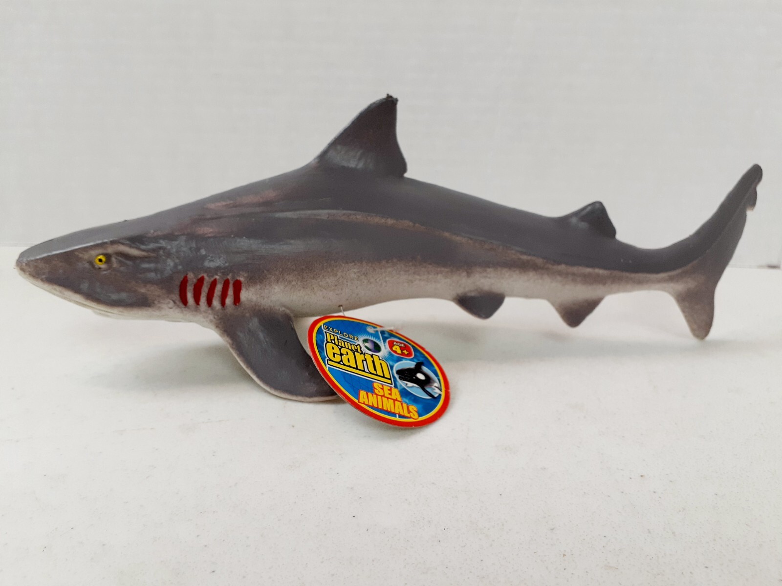 Vintage Ja-Ru SHARK Explore Planet Earth 2003 Sea Animals 10″ Hollow Figure 224
