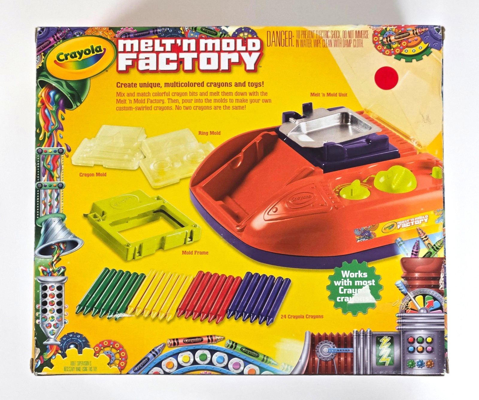 BRAND NEW CRAYOLA’S MELT ‘N MOLD FACTORY – TRANSFORM CRAYONS INTO COLORFUL ITEMS