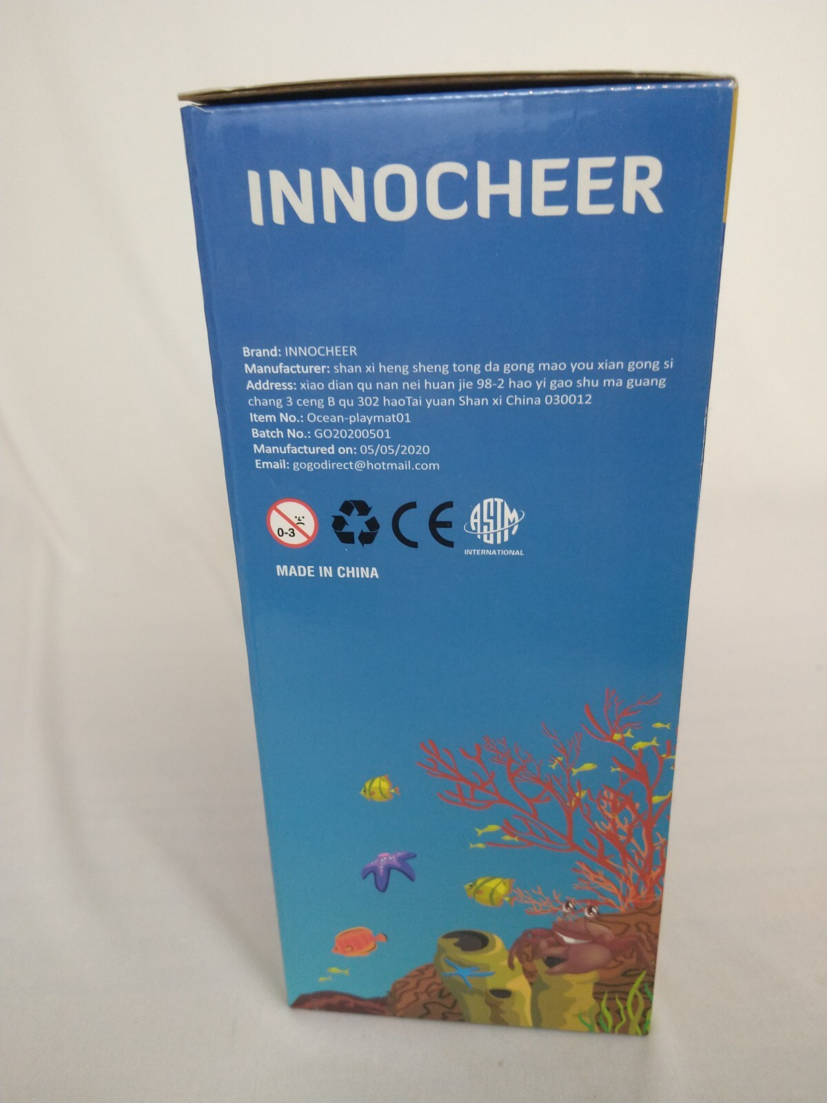 Innocheer Ocean Animals Toys, 15 Realistic Sea Figures, Large Play Mat & Bag NEW