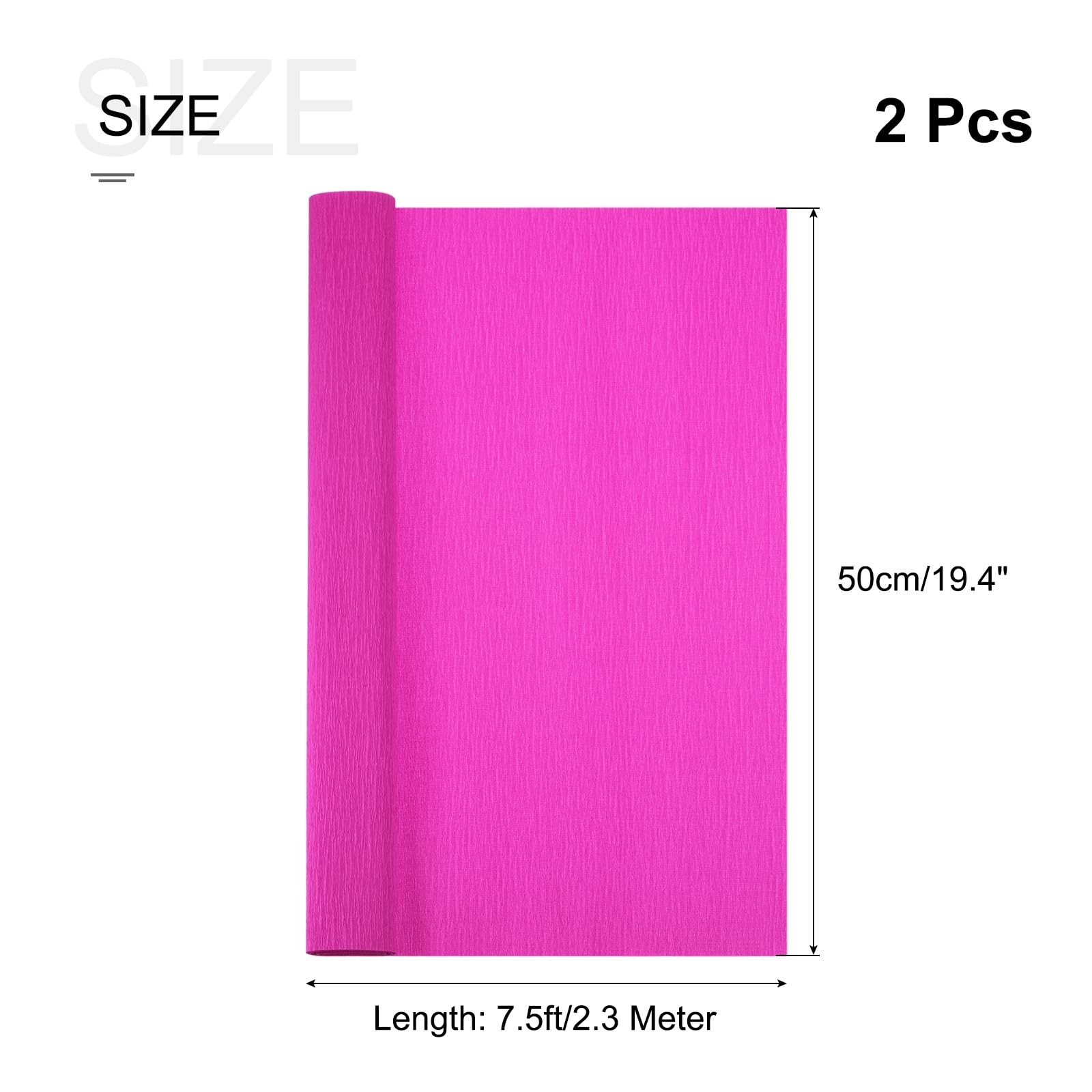 MECCANIXITY Crepe Paper Roll 7.5ft Long 20 Inch Wide x 20 Inch, Peach
