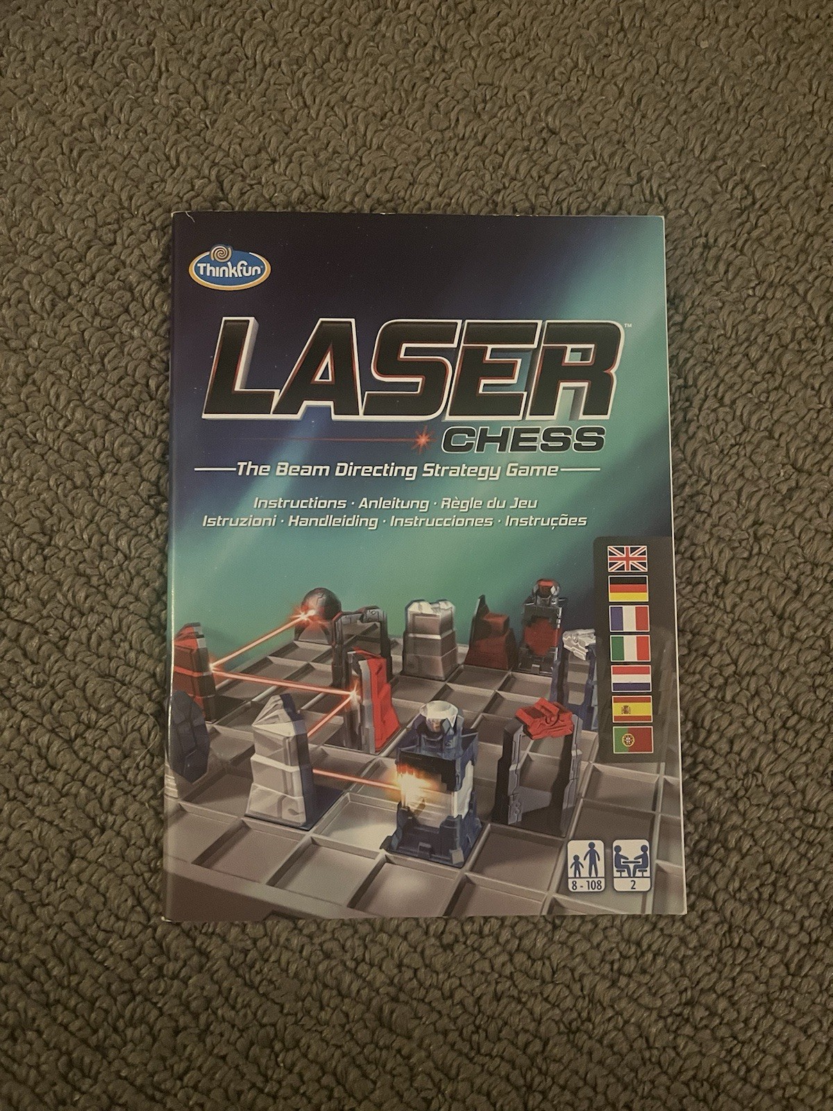 ThinkFun Laser Chess Strategy Beam Directing Game Toy – Like New Played Once MT