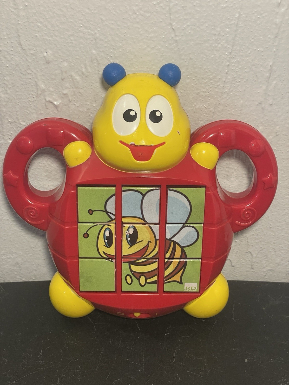 Kids Delight 3 Sided Bug Puzzle Silly Sounds Works Good Handheld Travel