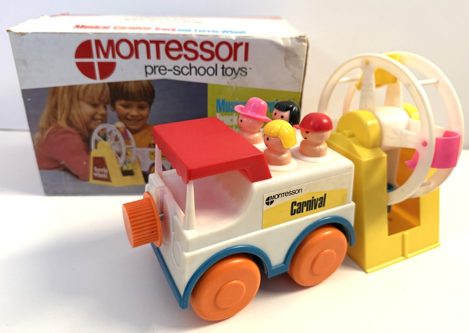 RARE Montessori Preschool Toy MUSICAL CARNIVAL Truck & Ferris Wheel #529 w/ Box