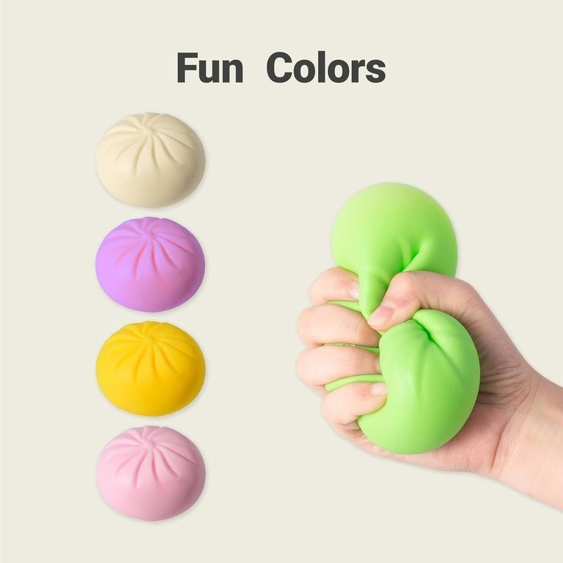 New Five Below Surprise Squishy Dumpling Bun Glitter Rare Toy Collectible TL