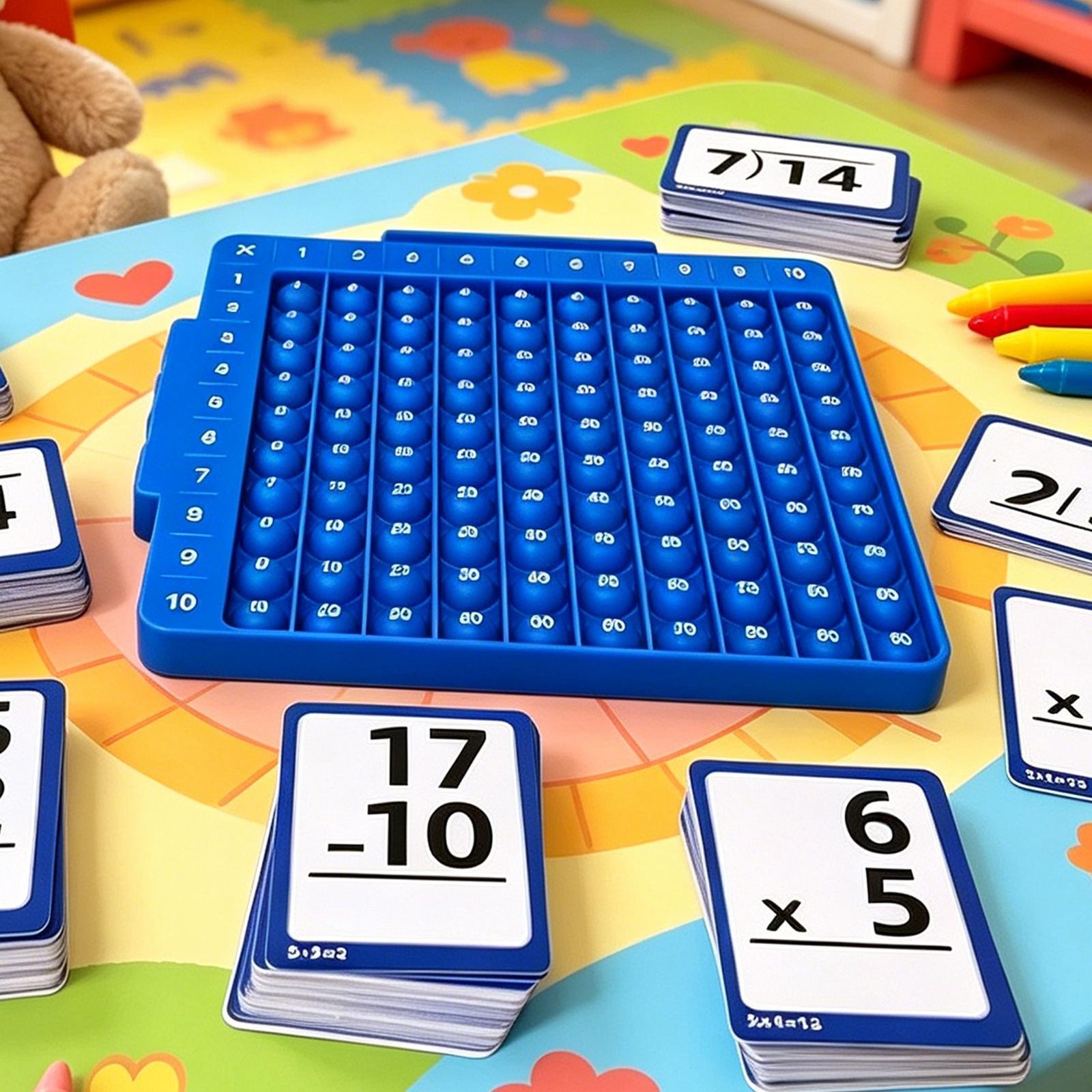 Math Flash Cards Addition Flash Cards Portable Learning Toy With Multiplication