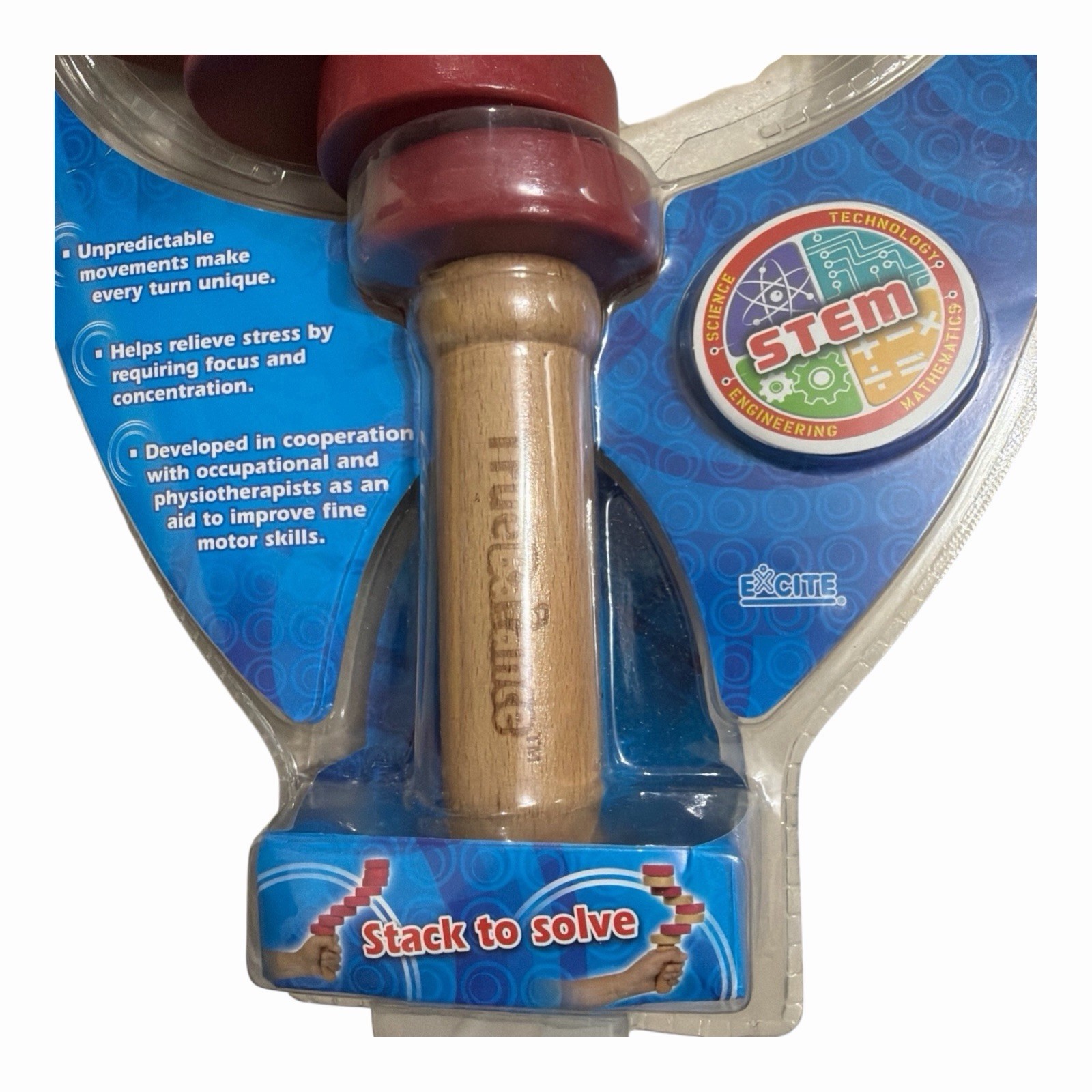 Brand New Kids True Balance Stack to Solve STEM Wooden Game Puzzle Toy by Excite