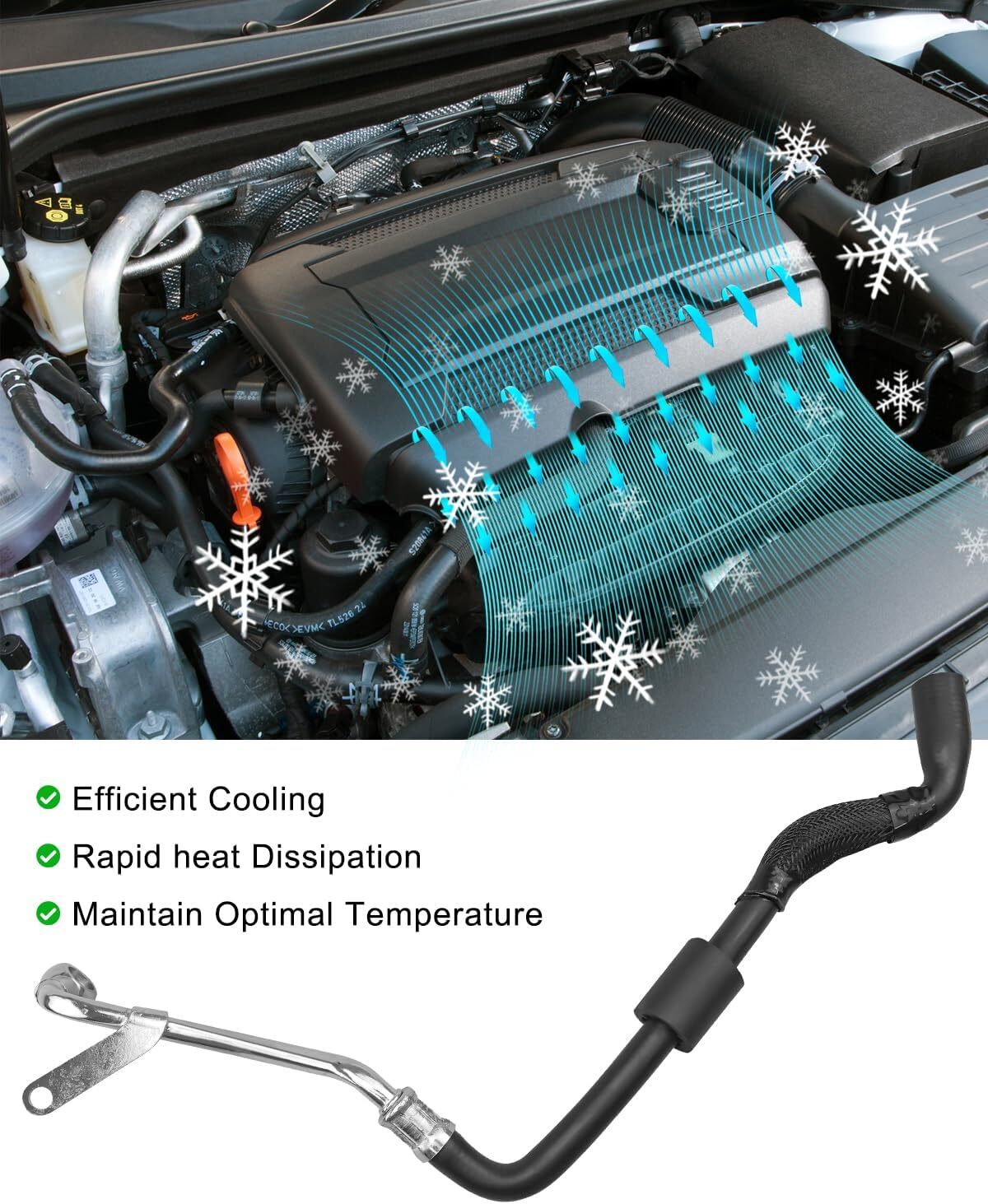 Turbocharger Coolant Line Fit for Volkswagen Tiguan Limited CC Eos Passat GTI