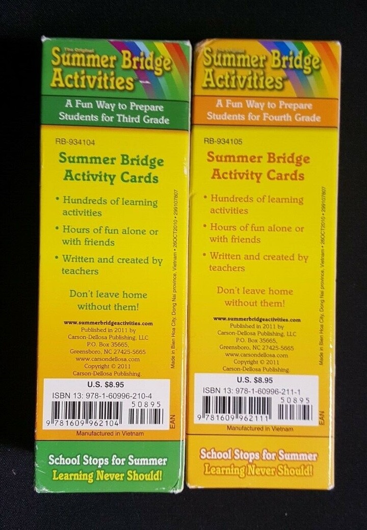 Summer Bridge Activities Grades 2-3 3-4 Educational Puzzles Jokes Brain Teasers