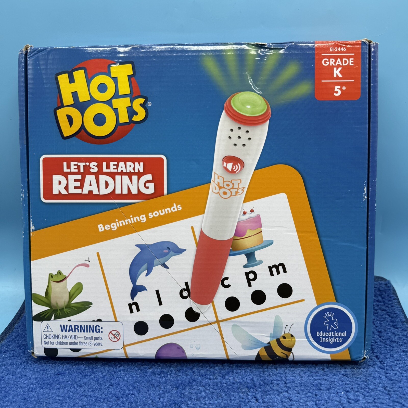 Learning Resources Hot Dots Let’s Learn Reading Grade K – Open Box