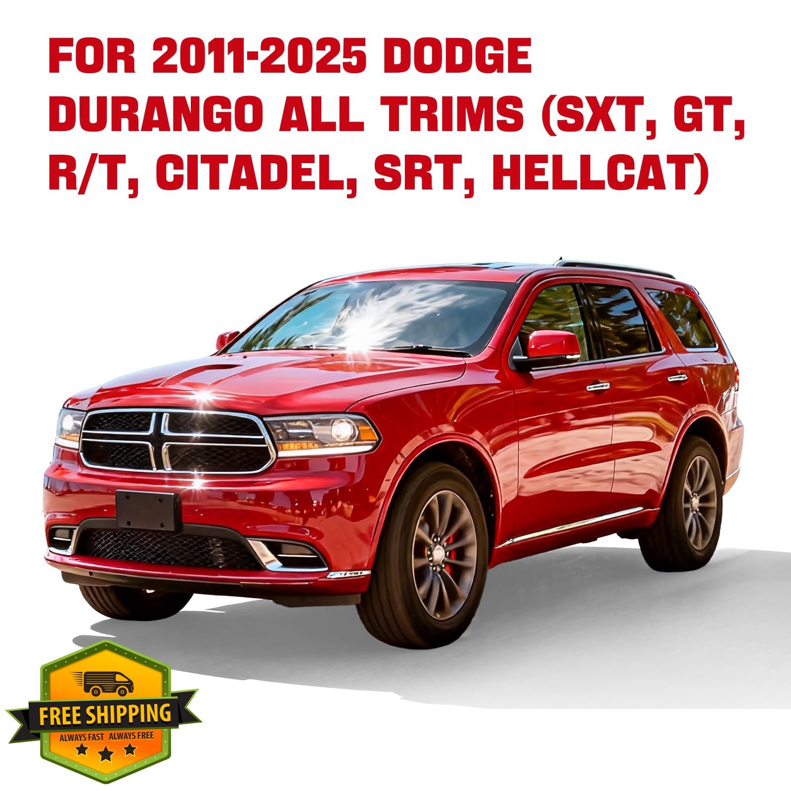 Aurorasters Dodge Durango 11-25 In-Channel Rain Guards 4pcs