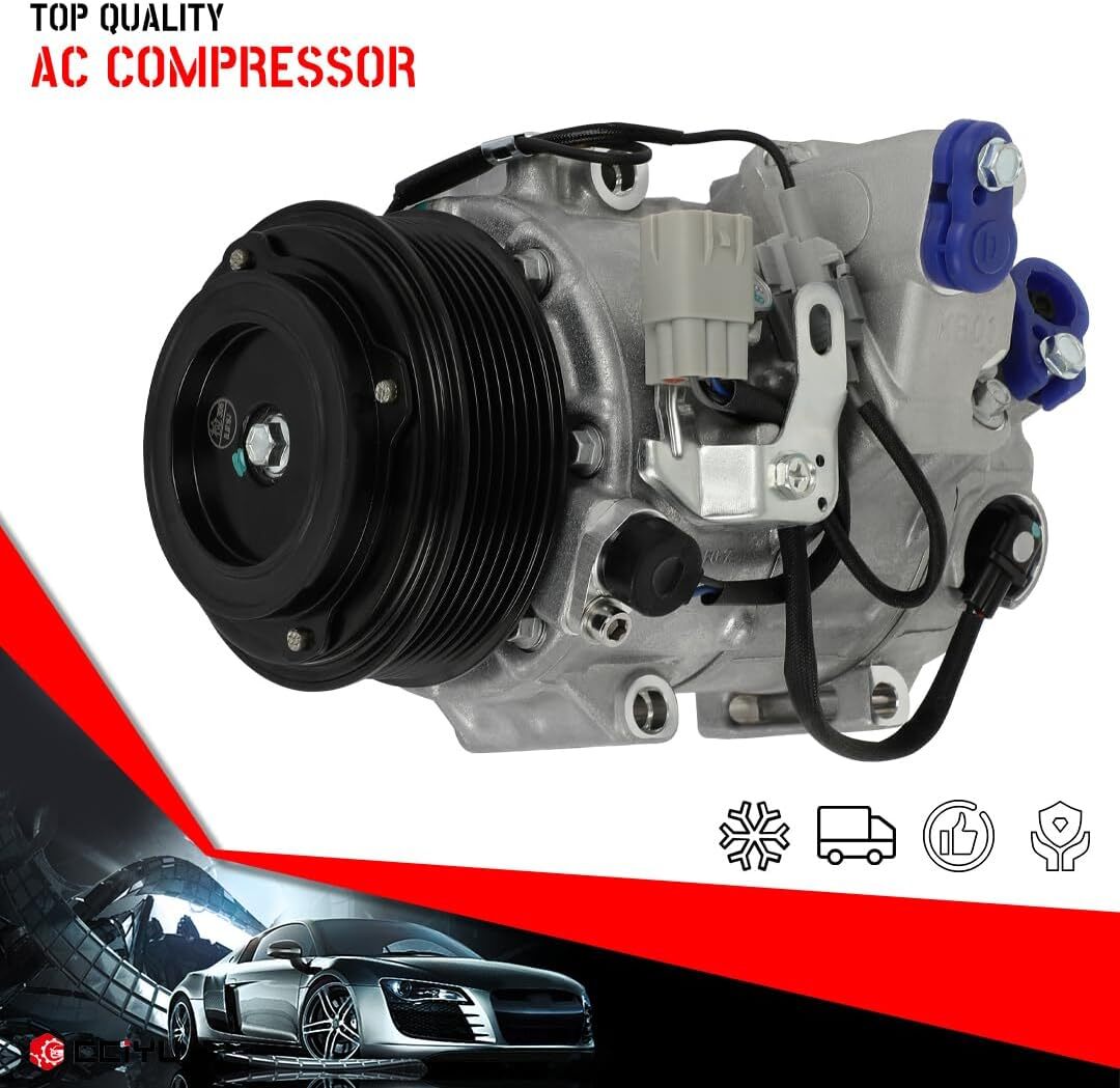 cciyu Air Conditioning Compressor 2008-2009 Fit for Toyota Highlander 3.5L AC