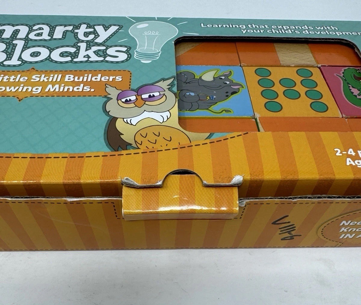 Smarty Blocks By Fat Brain Toys Stacking Puzzle Skill Builder Game 2014