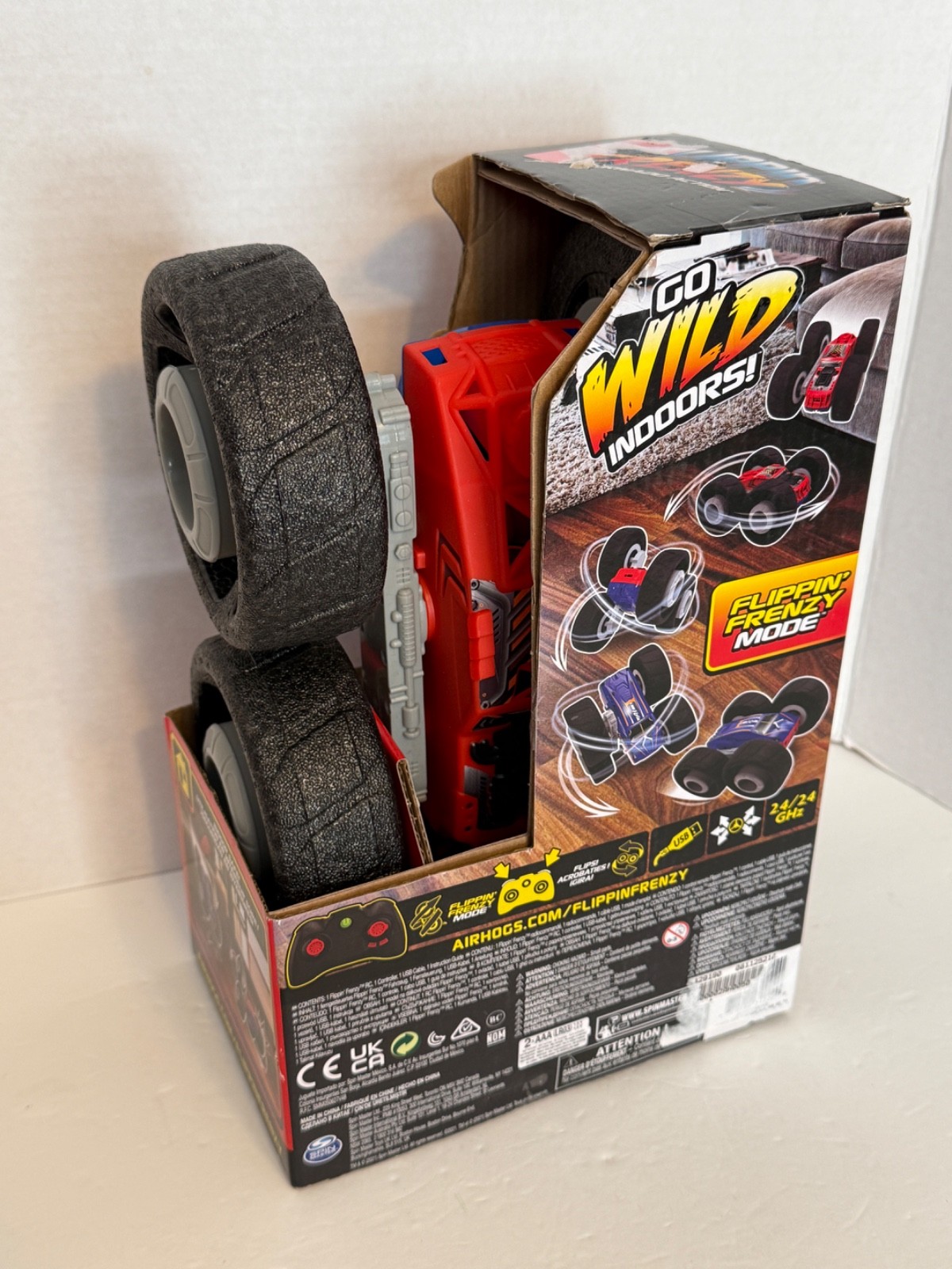 Air Hogs Super Soft Flippin Frenzy 360 Tornado Action Stunt Vehicle Remote NEW