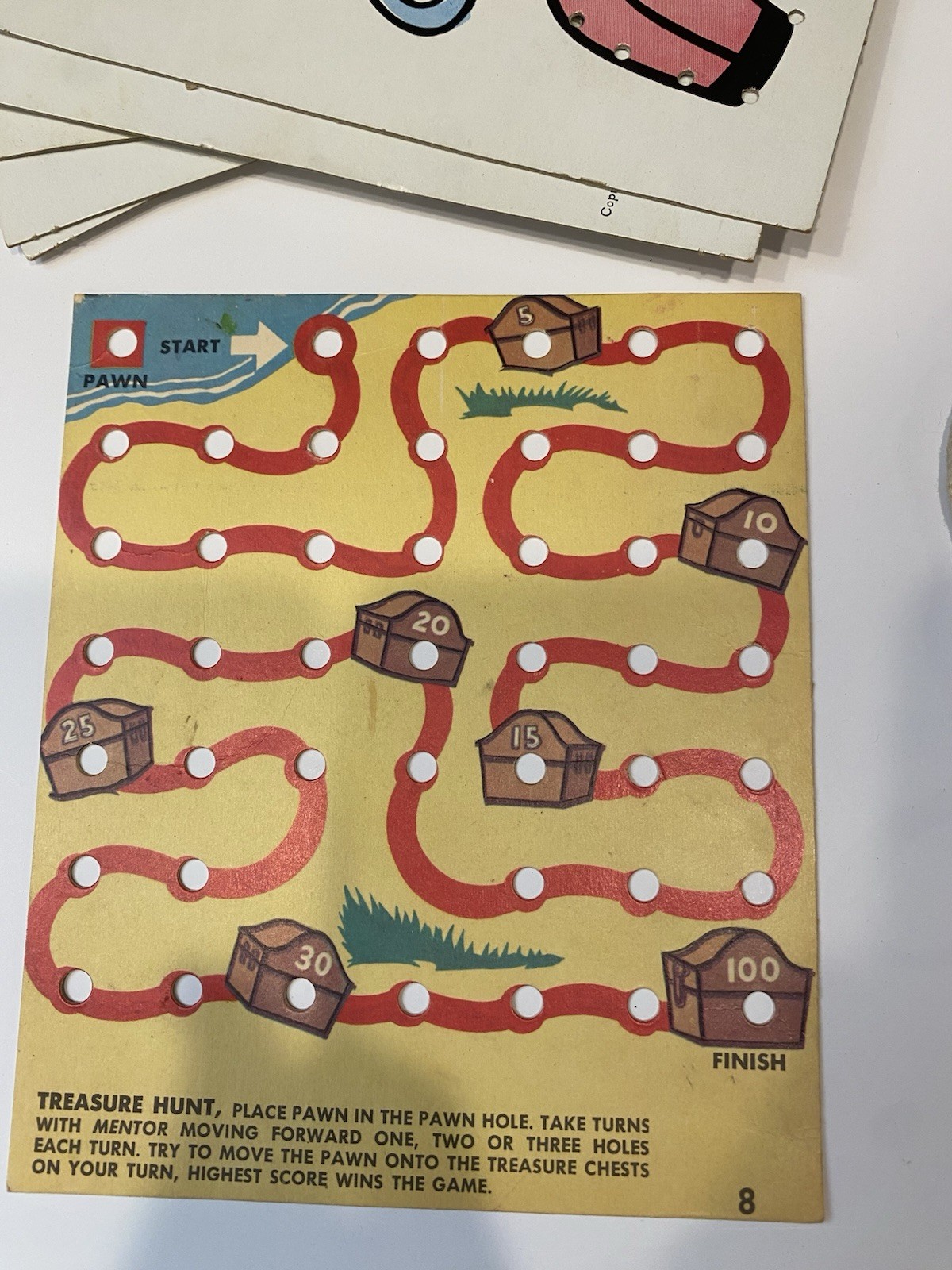 Vintage 1964 Platt & Munk Easy Sewing Cards Set – MCM Lacing Activity – W/ Box