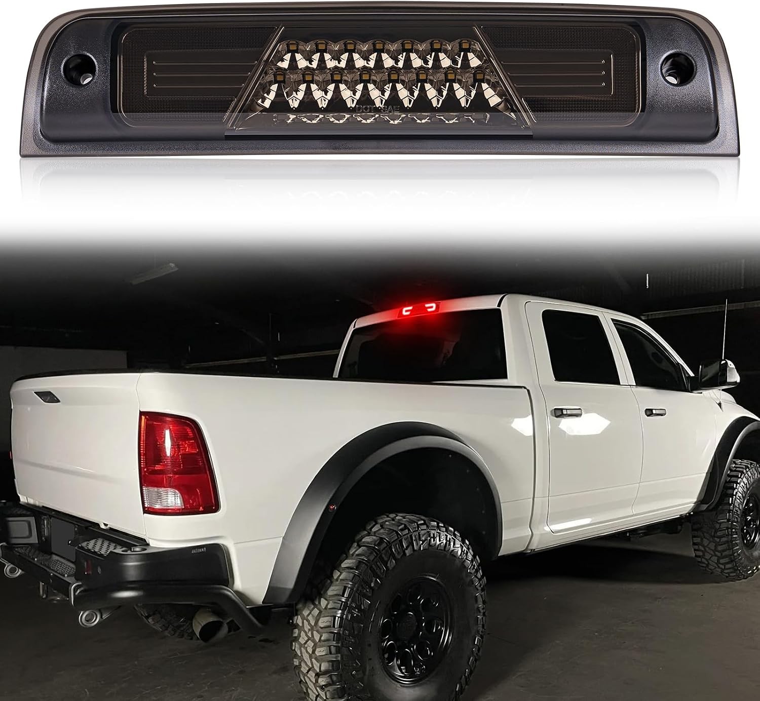 Smoked Cargo Light For Ram 1500 2009-2016 Third Brake