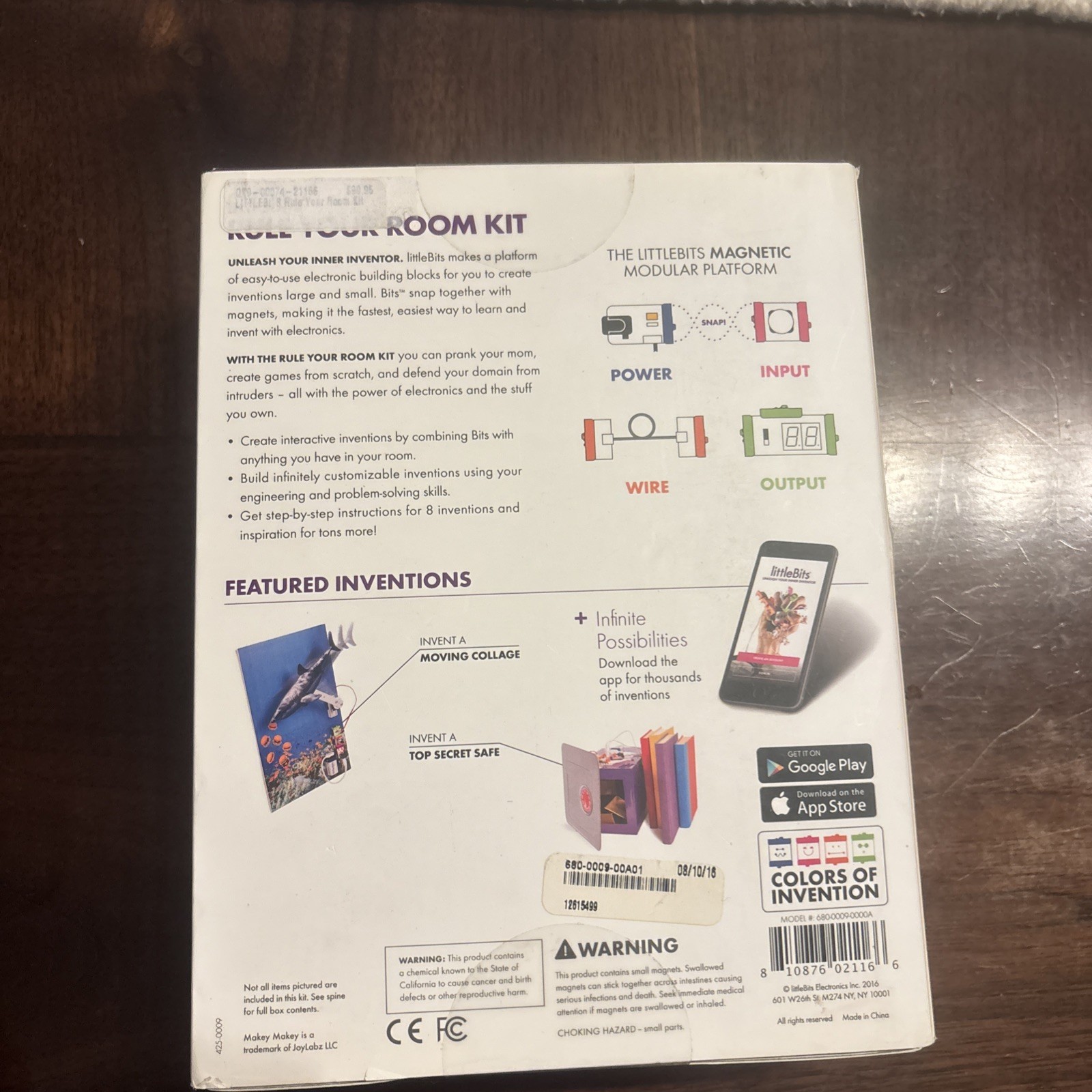 LittleBits RULE YOUR ROOM KIT – Electro Build Block – New