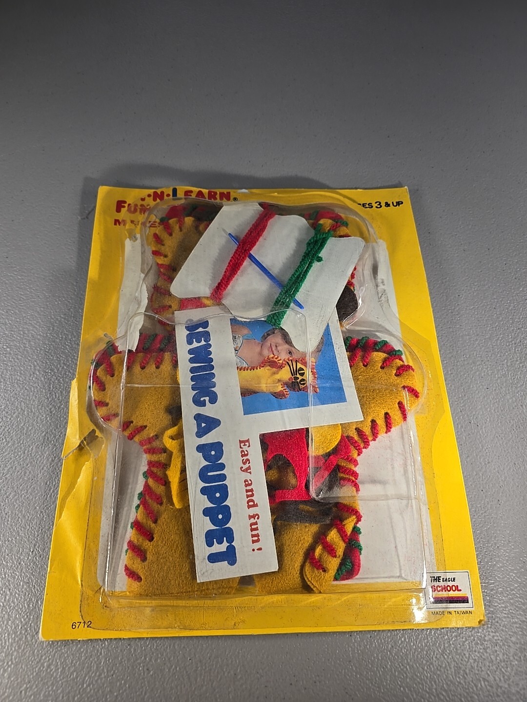 Vintage The Eagle School “Sewing A Puppet” Fun-N-Learn Open Package