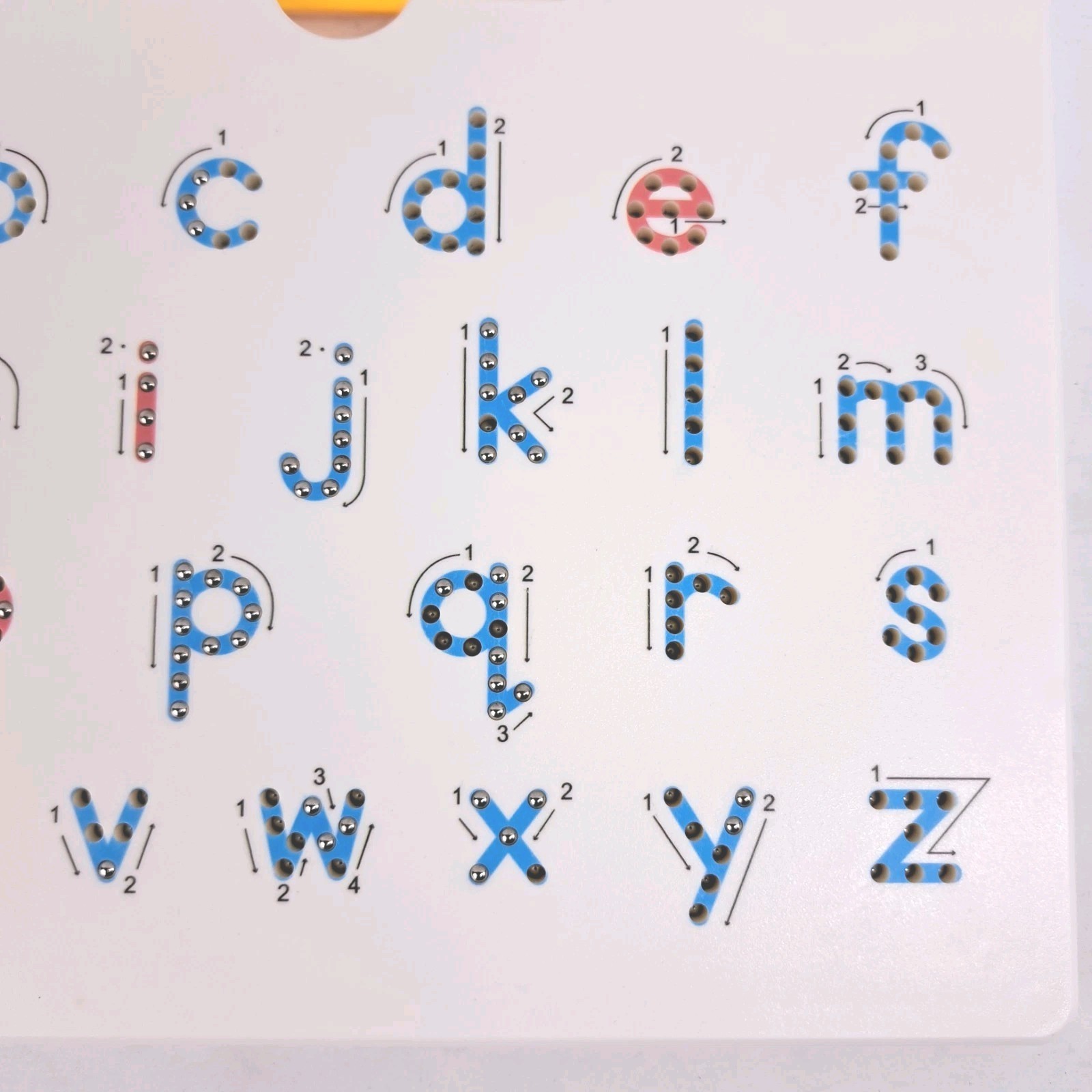 A To Z Magnatab Tablet And Magnetic Pen Lower And Upper Case Blue Red