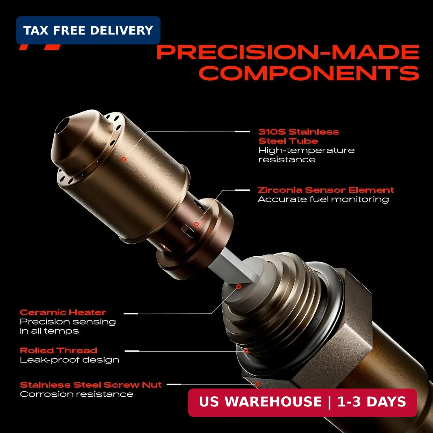 A-Premium O2 Oxygen Sensor Compatible with Chevy, GMC, Cadillac, Buick & More –