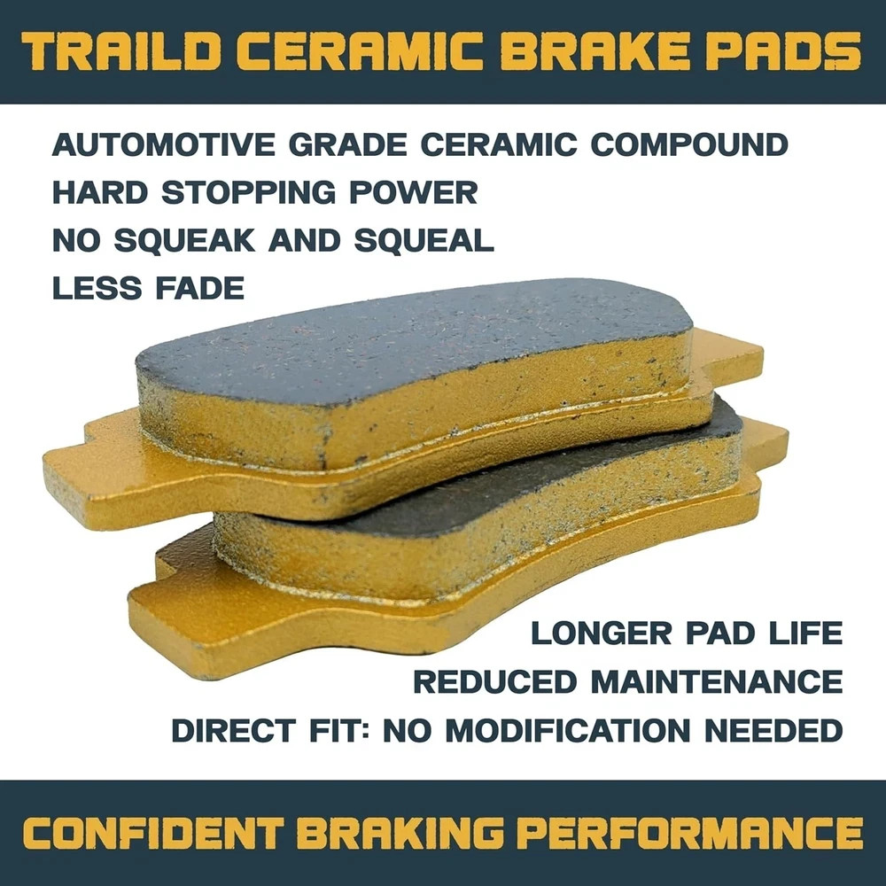 Ceramic Brake Pad Set for Honda Talon 1000 1000R 1000X 1000X-4 1000R-4 2019,