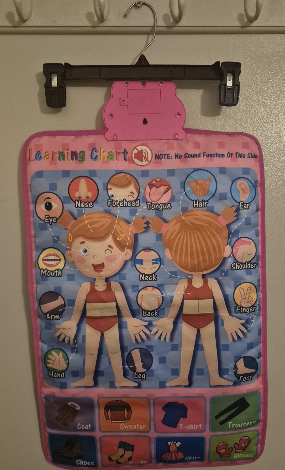 Electronic Interactive Double-Sided Alphabet Wall Chart, Talking ABC & 123