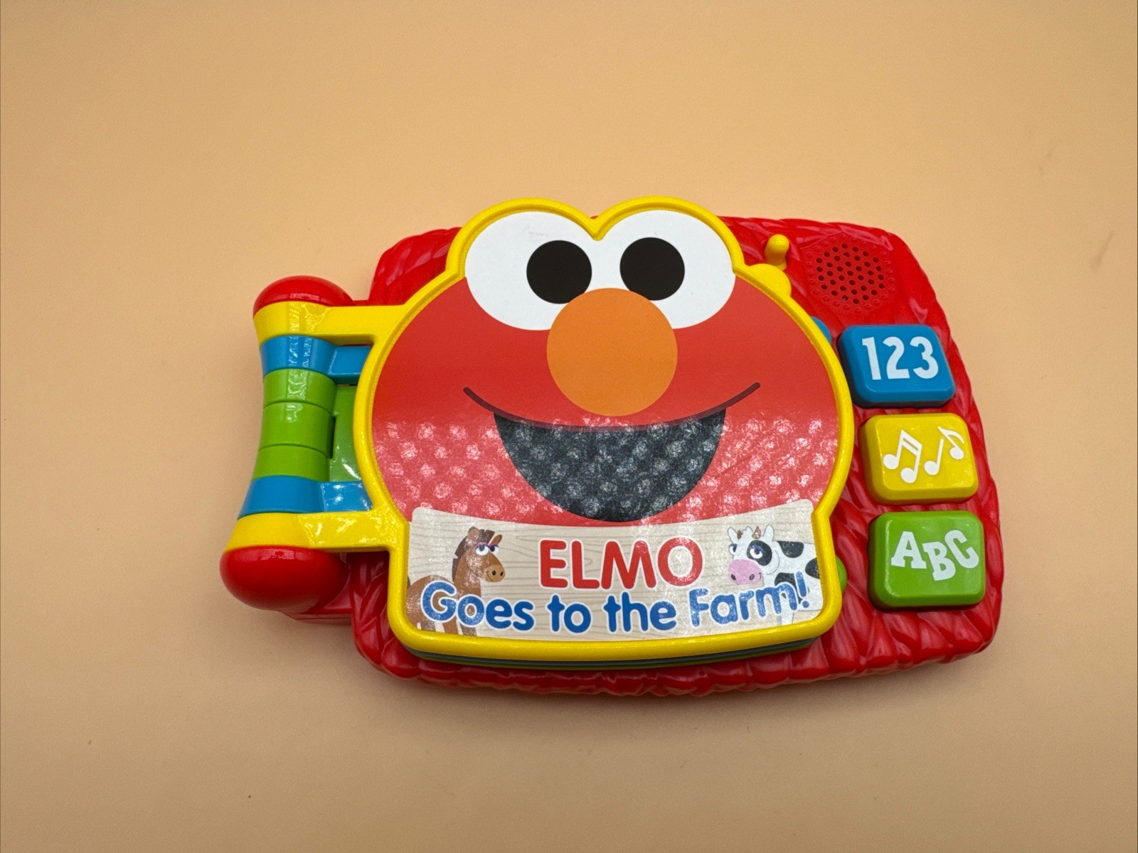 Sesame Street Elmo Goes to the Farm Interactive Musical Toy Book Letters/Numbers
