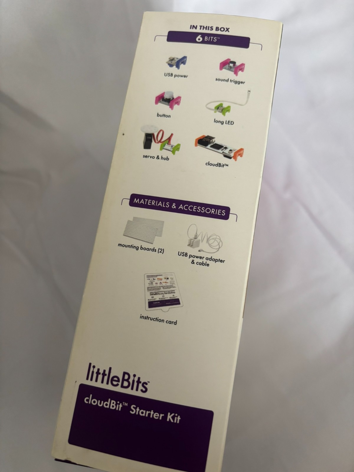 Littlebits Cloudbit Starter Kit– Never used, all pieces intact