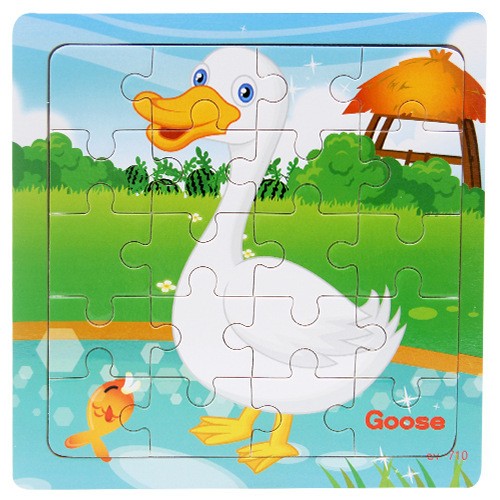 Children’s poultry animal wooden puzzle