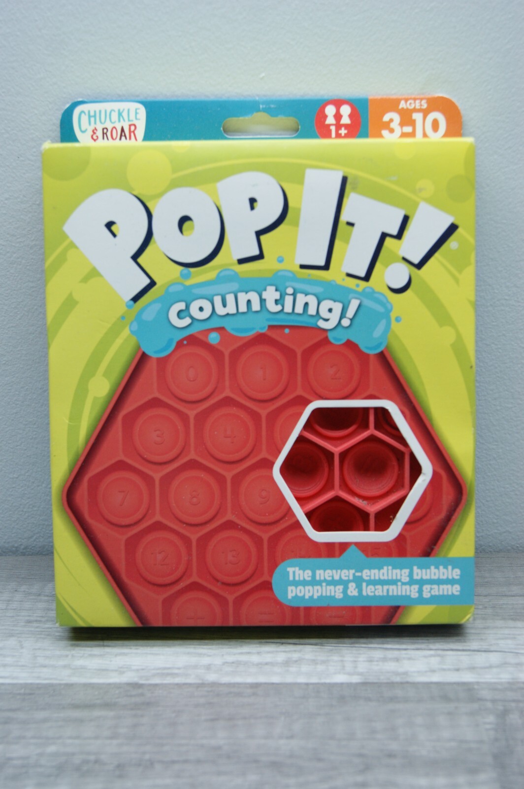 Chuckle & Roar/POP IT! Counting Game/ Learning/educational Ages 3 To 10 NIB