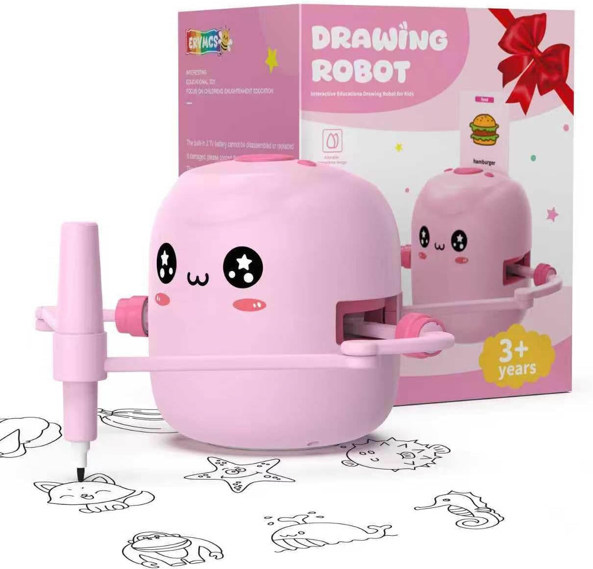Drawing Robot for Kids, Interactive Educational Drawing Robot with Voice Interac