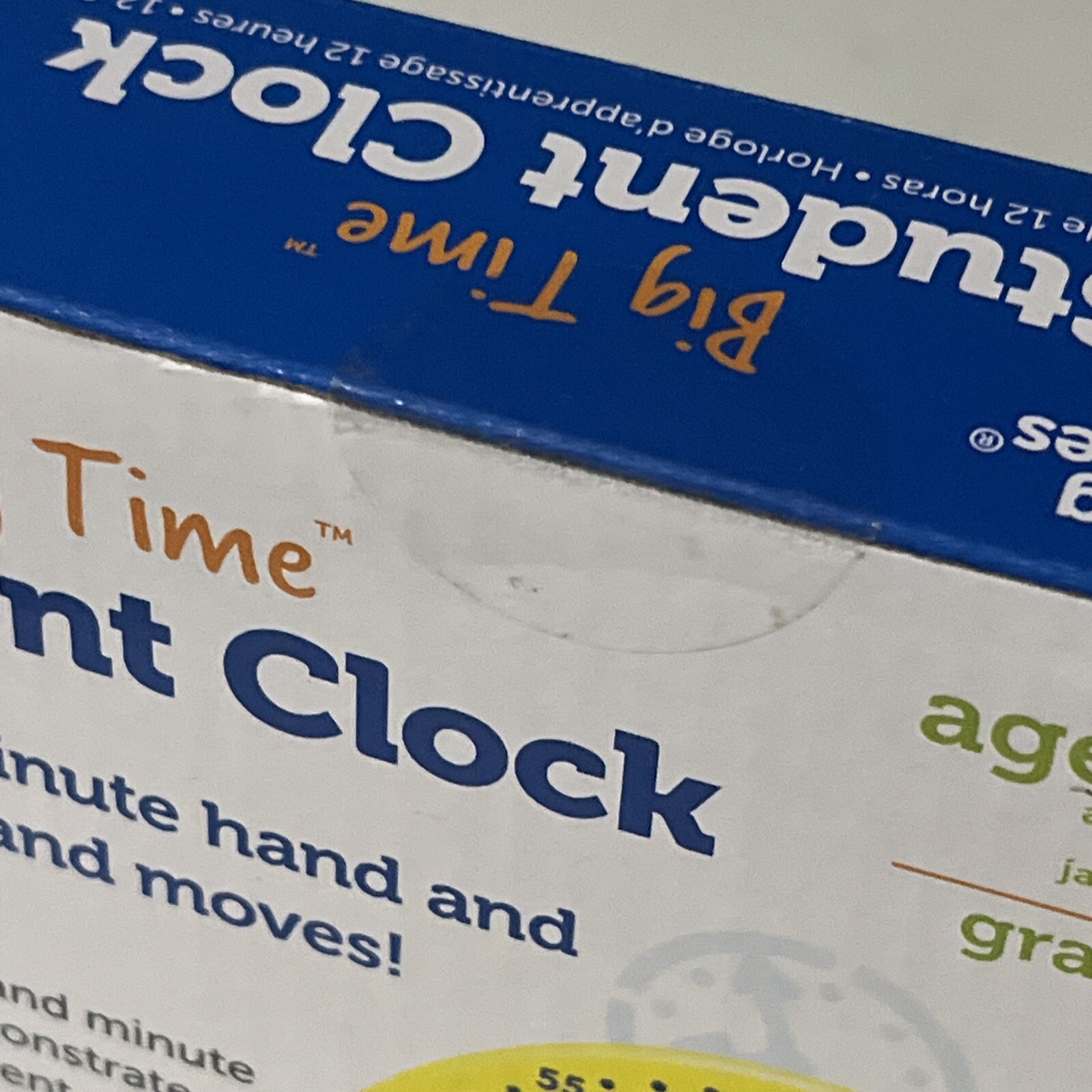 Learning Resources Big Time Student Clock Teaching & Demonstration 12 Hour