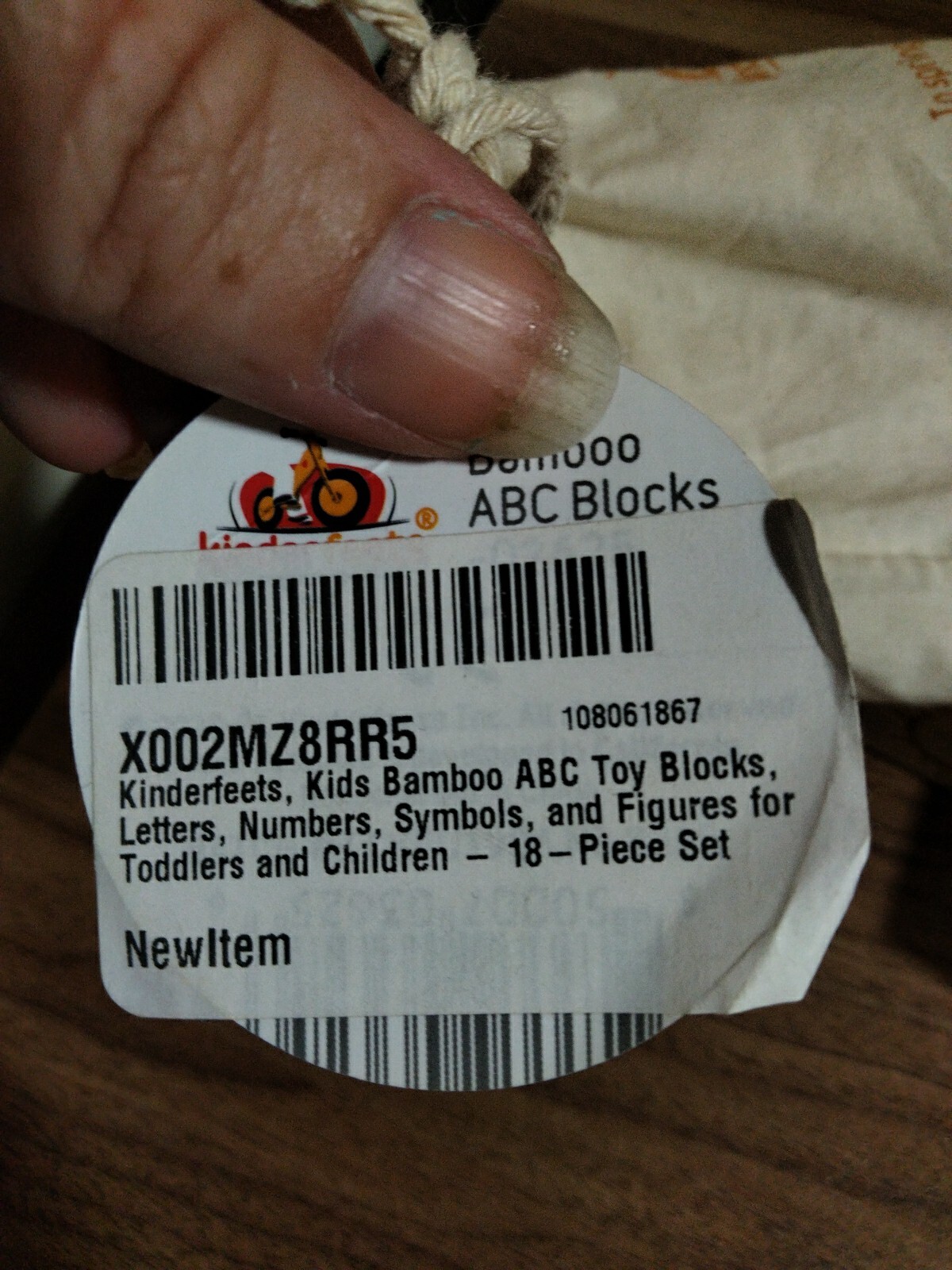 Kinderfeets Bamboo ABC 123 Blocks Symbols Of 4 Seasons & 4 Elements Of Earth