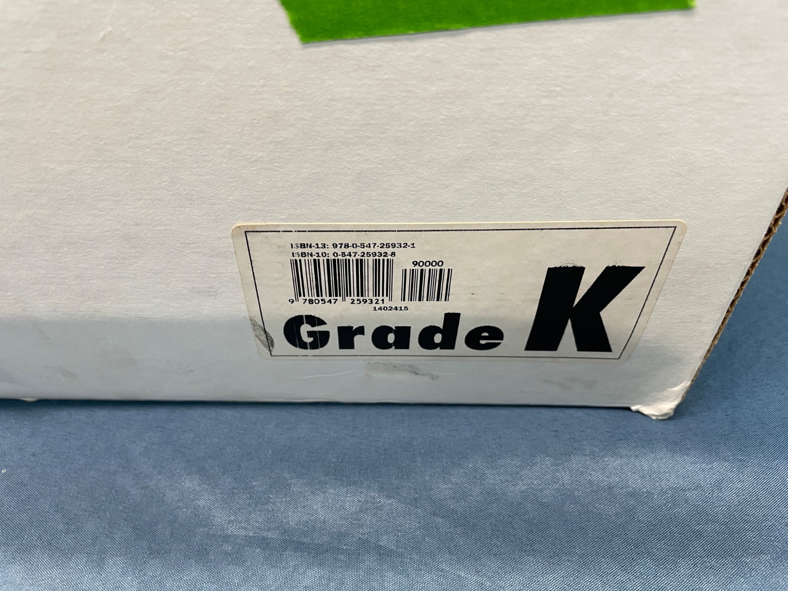 Grab And Go Large Classroom Manipulative Kit Grade K Complete 9780547259321