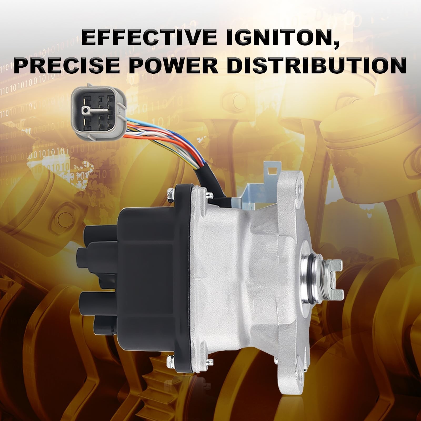 JDMON Ignition Distributor Compatible with Honda Civic 1996-1998,Civic del So…