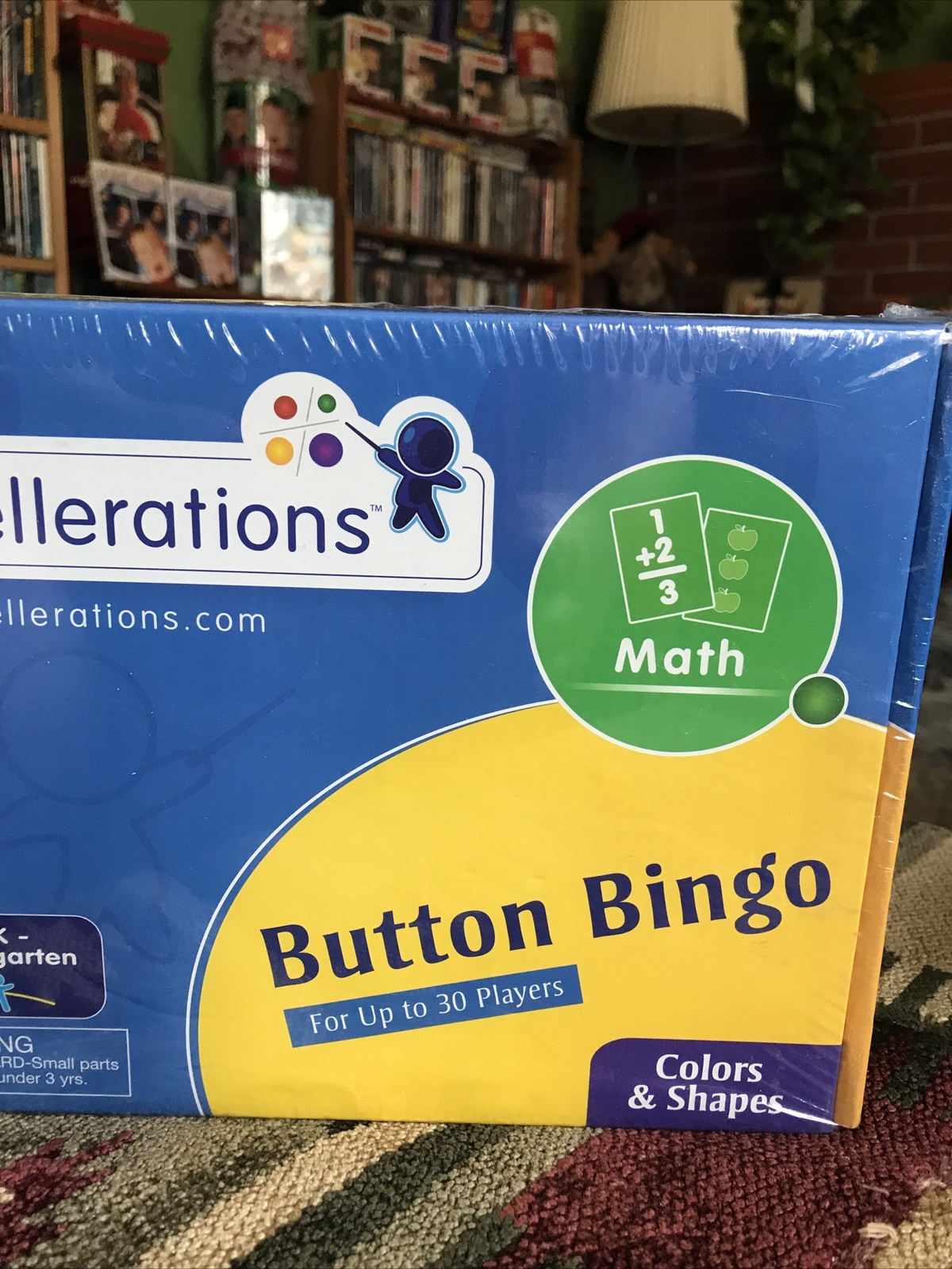 Excellerations Button Bingo Colors and Shapes Homeschool Pre K to Kinder FreShip