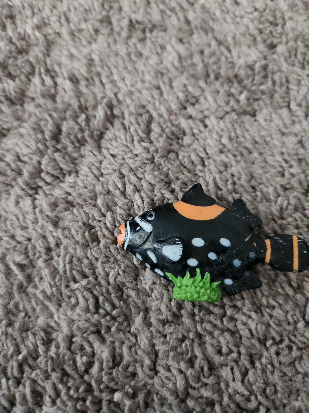 Toy Clown Triggerfish, Tropical, Rubber Fish Design, Realistic Model