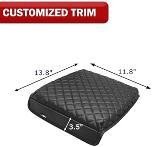Center Console Armrest Cover for 2014-2018 GMC Sierra & Chevrolet Chevy Silve…