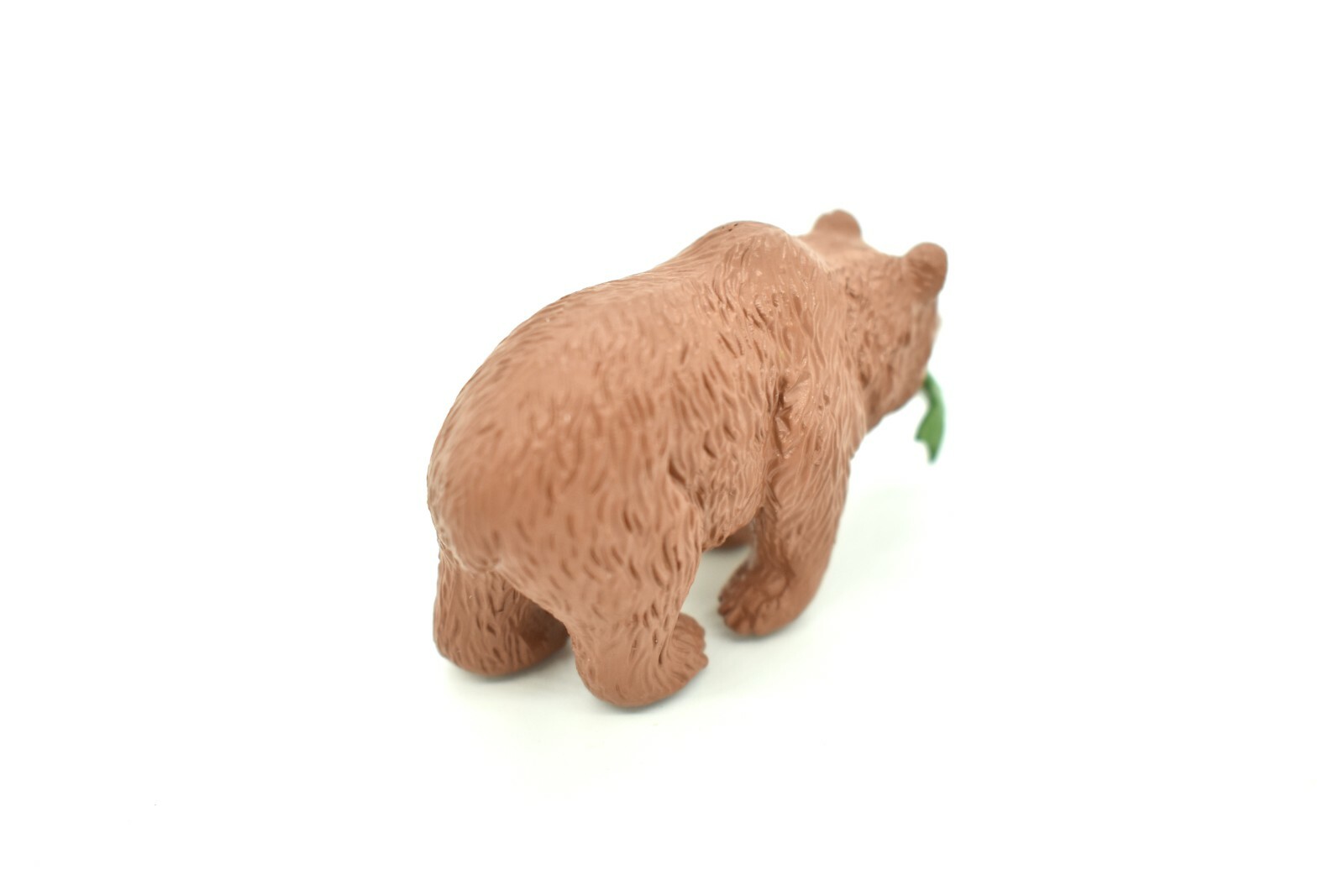 Grizzly Bear, Brown Bear with Fish Realistic Small Toy Model Plastic 2″ F3528