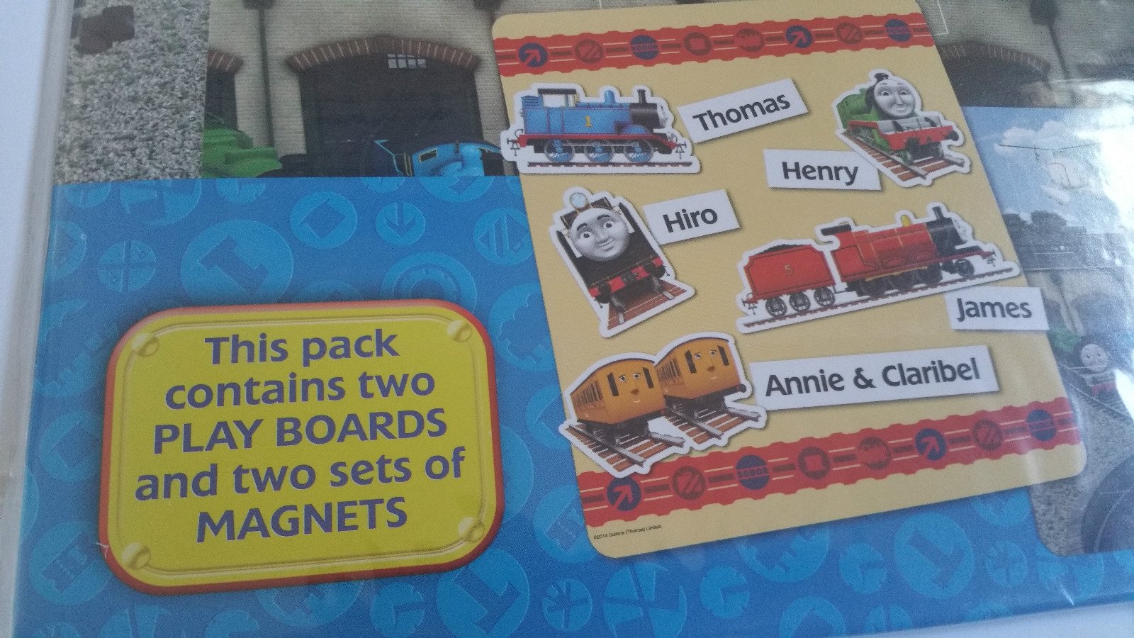 2 sets Thomas & Friends – Magnet Fun – Create-a-Scene (2 x Magnetic Play Board