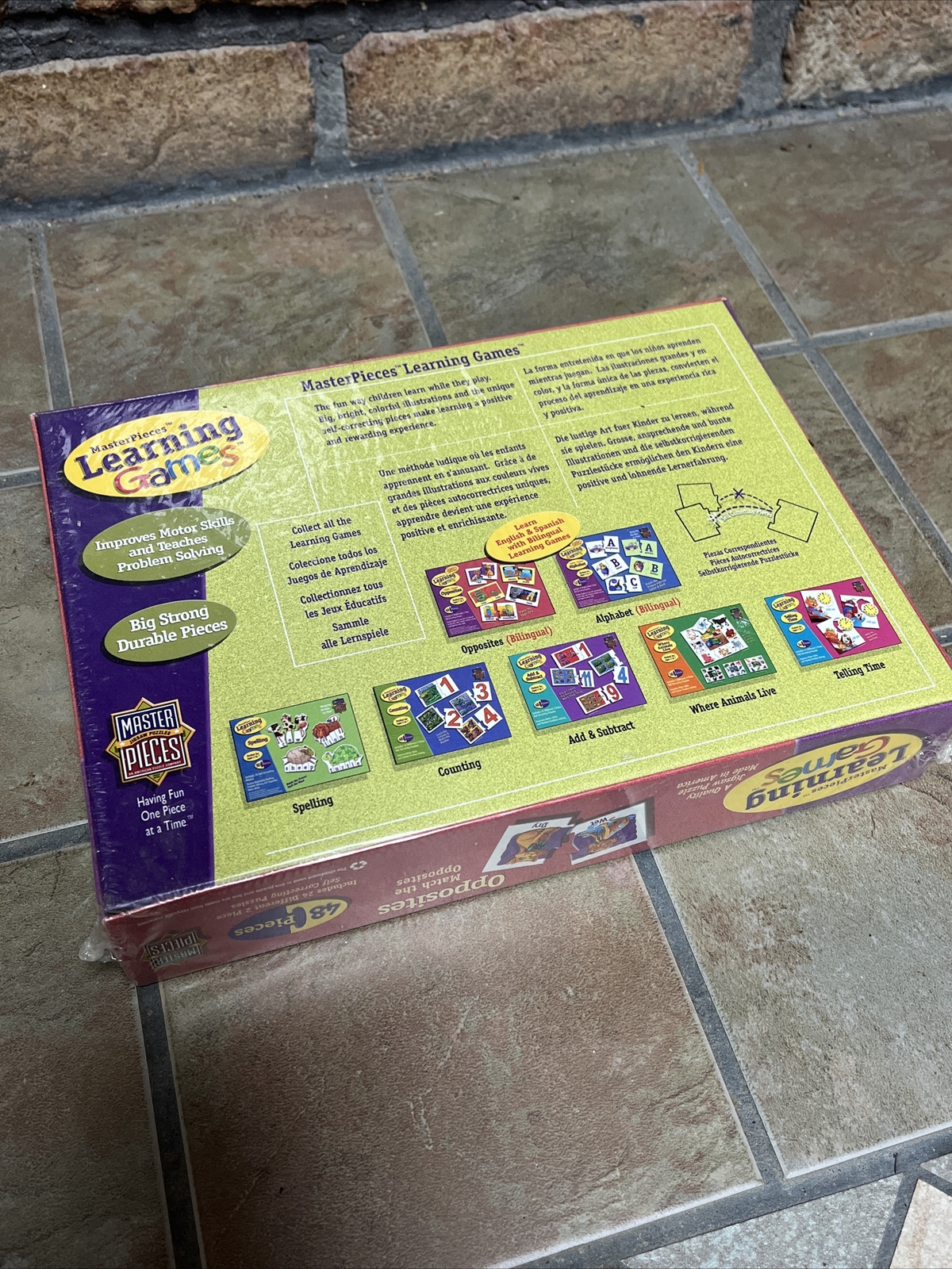 MASTERPIECES LEARNING GAMES – Match the Opposites AGES 3 TO 7