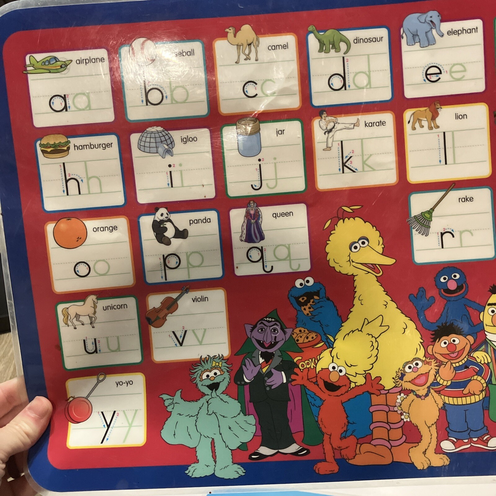 Sesame Street Dry Erase Placemats Double Sided Set Of Two ￼