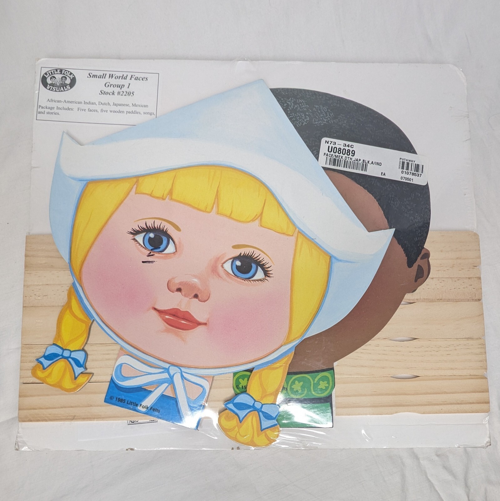Little Folk Visual Small World Faces Ethnicity Nationality Learning Aid 10 Faces