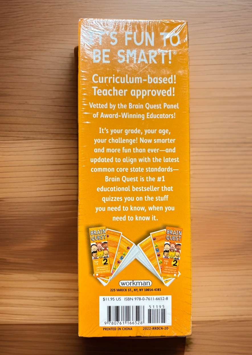 BRAIN QUEST Grade 2 , 7-8 Yrs 1,000 Questions, Answers To Challenge The Mind