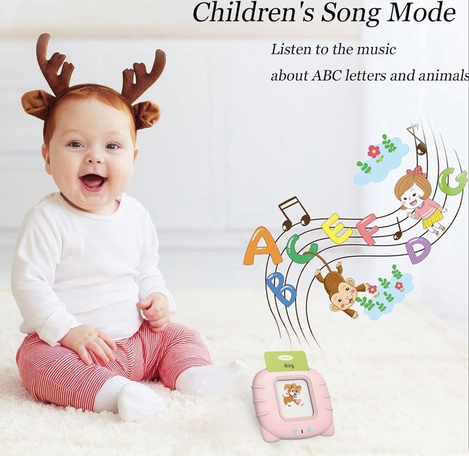 Talking Cards for Toddlers, Speech Therapy Toys Autism Toys, ABC 123 Sight Words