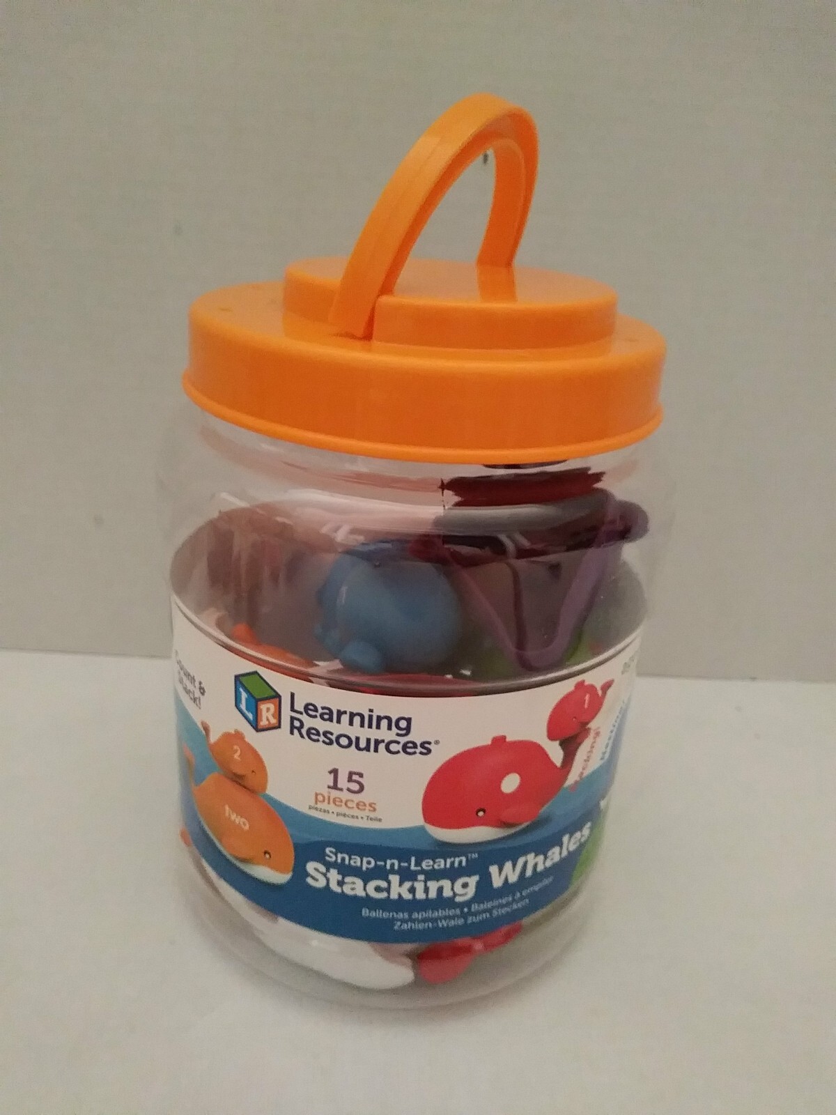 Learning Resources Snap-n- Learn Stacking Whales 15 pcs. #6709